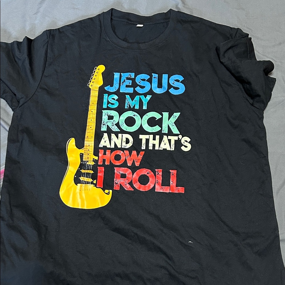 Jesus is My Rock and That’s How I Roll Tee